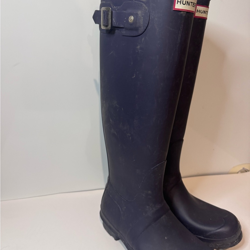 Hunter womens tall rain boots, waterproof